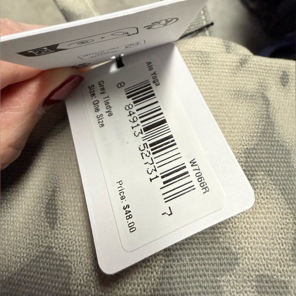 ALO Gray Grey tie dye tote bag NEW with TAGS - Picture 5 of 5